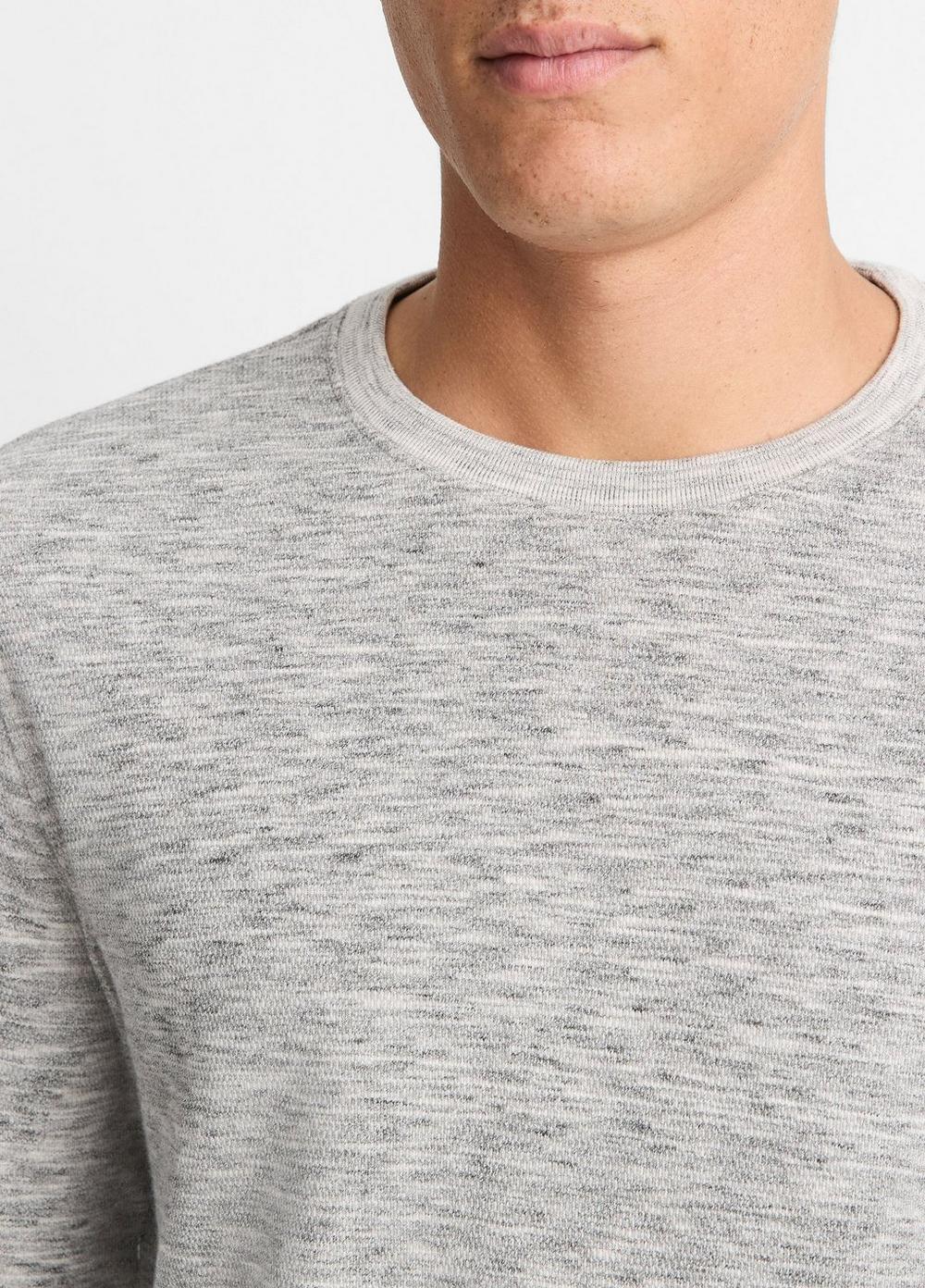 Space-Dye Cotton-Blend Long-Sleeve T-Shirt