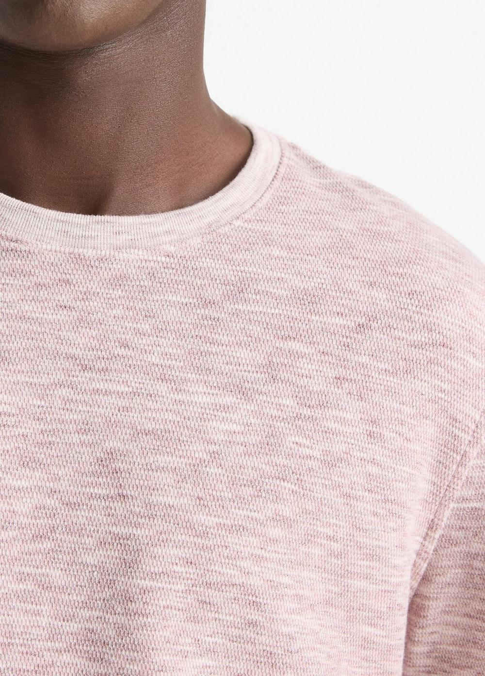 Space-Dye Cotton-Blend Long-Sleeve T-Shirt