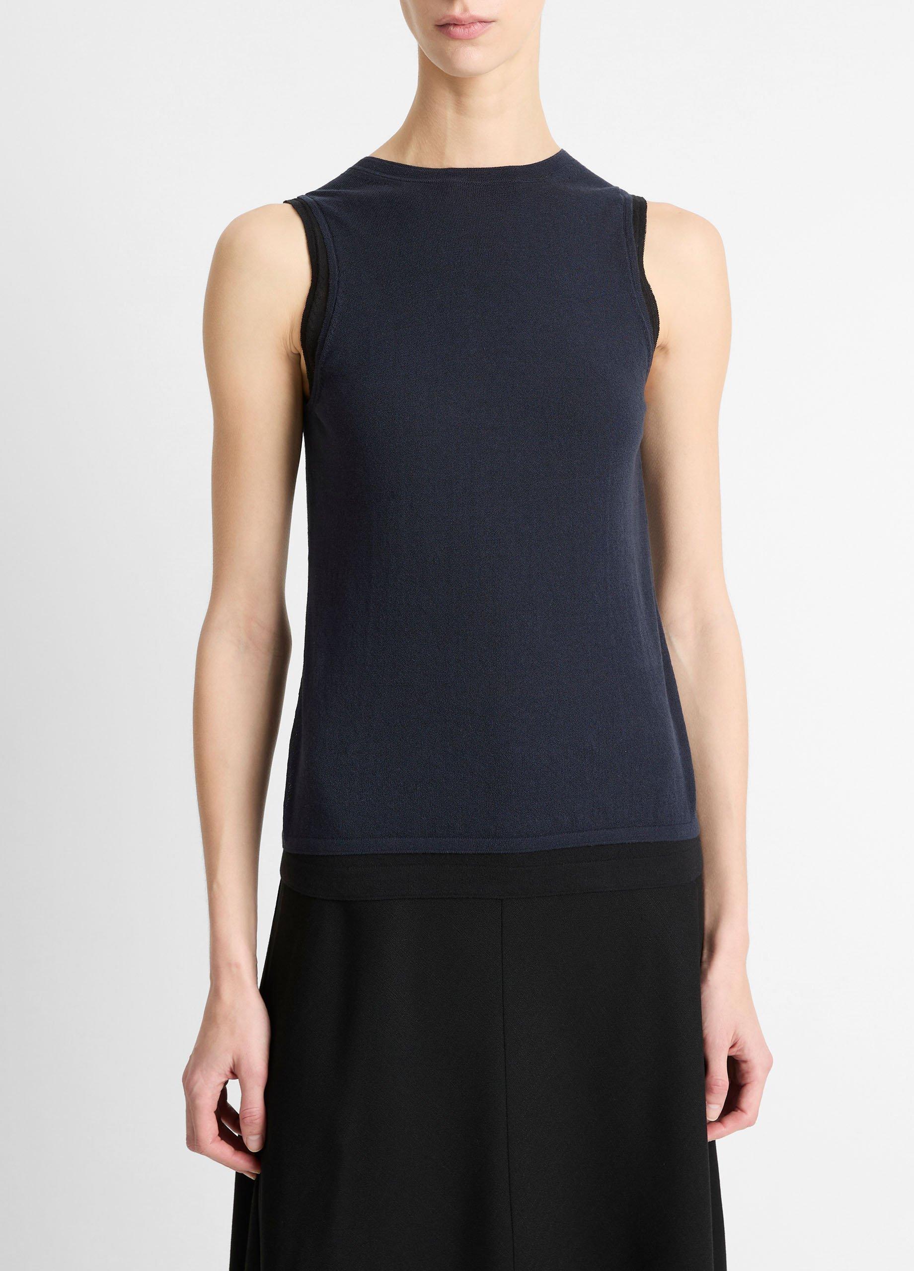 Double-Layer Knit Shell