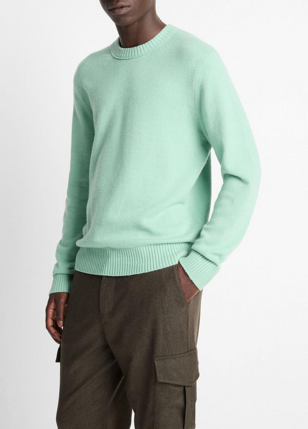 Wool-Cashmere Crew Neck Sweater