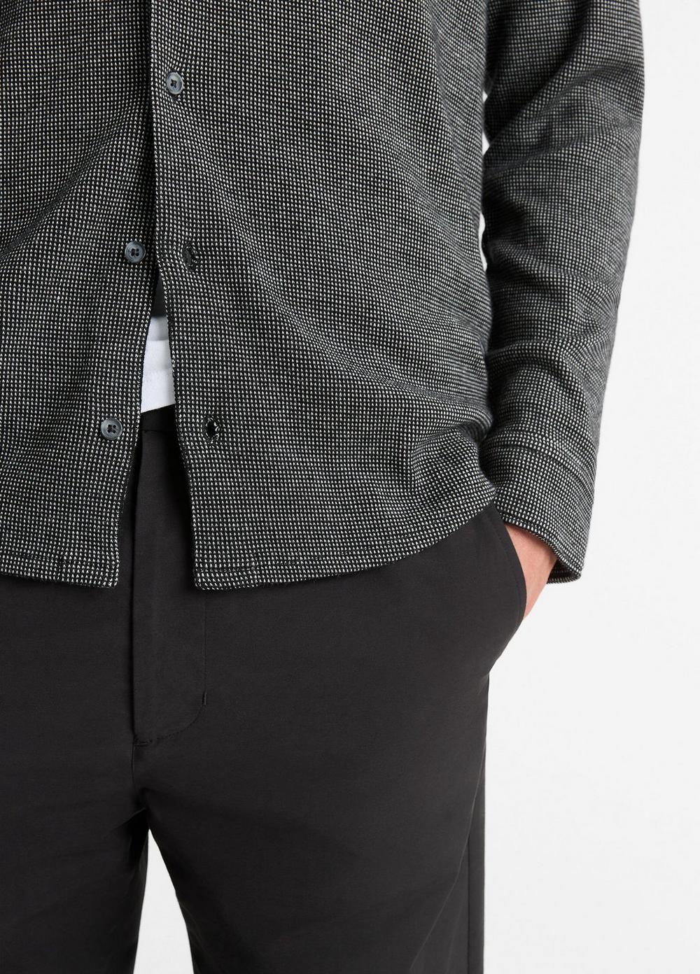 Birdseye Pima Cotton Button-Down Shirt
