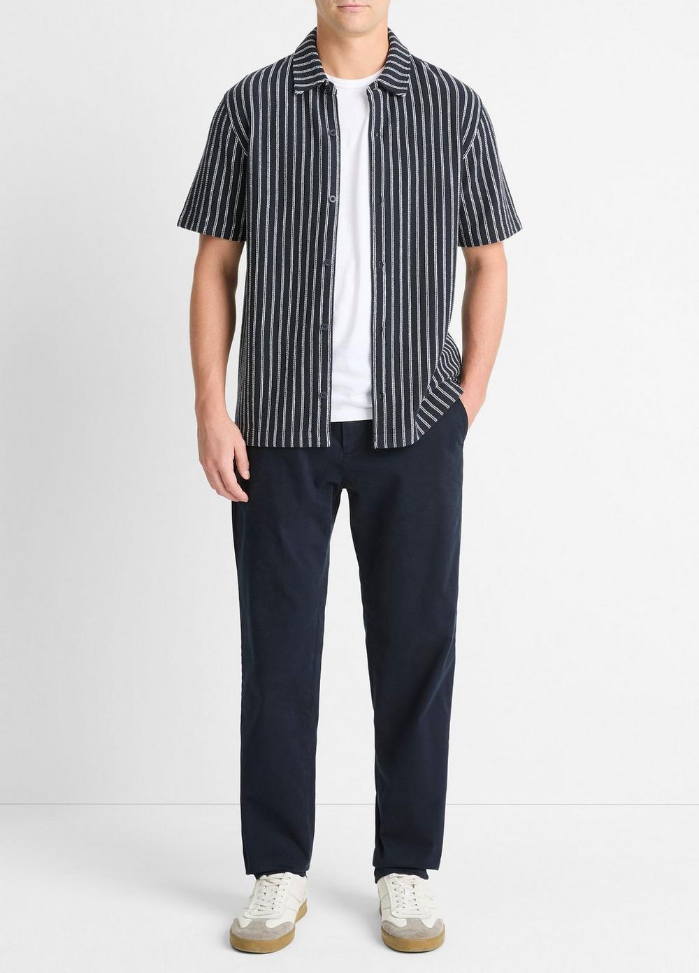 Striped Cotton-Blend BouclÃ© Shirt