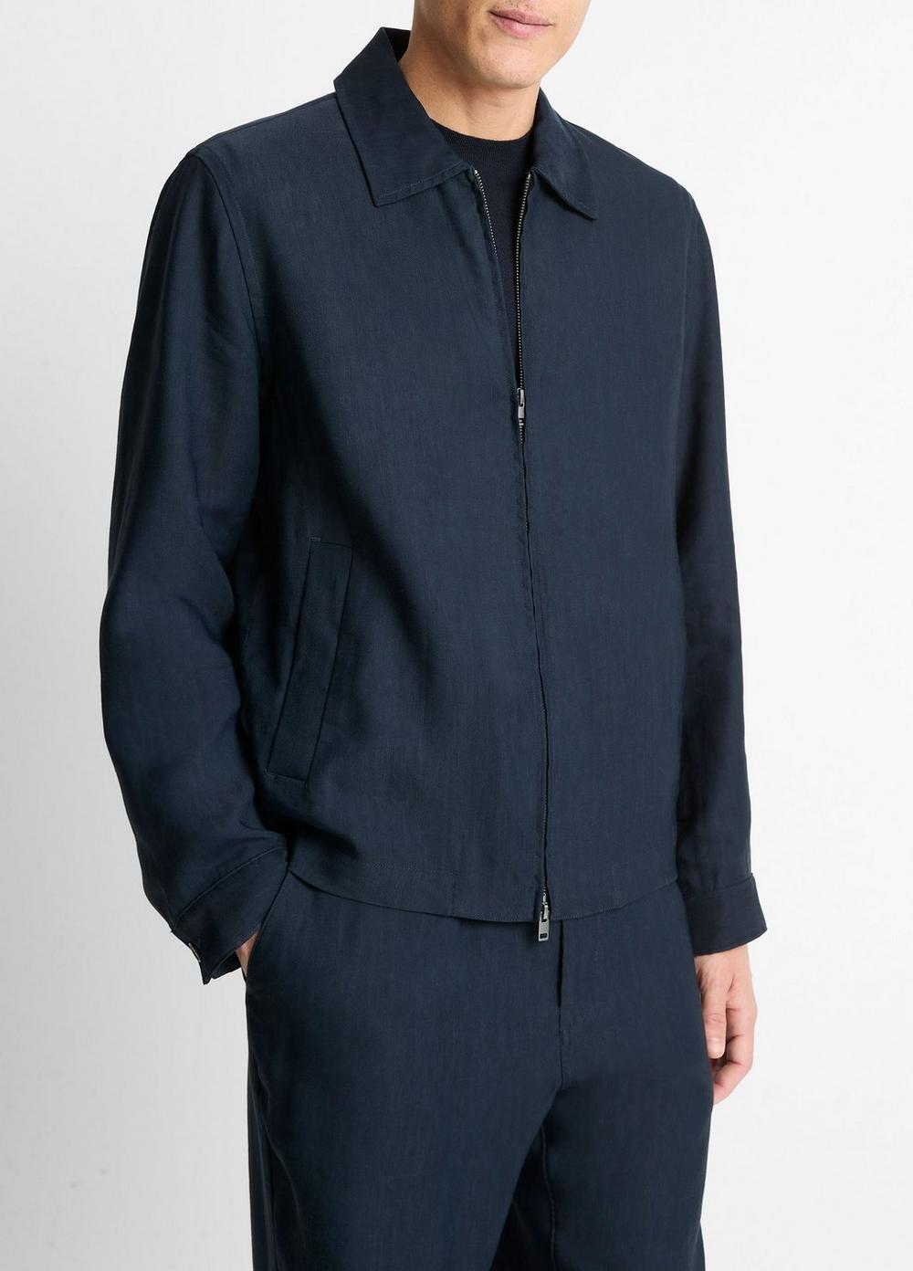 Two-Way Zip Bomber Jacket