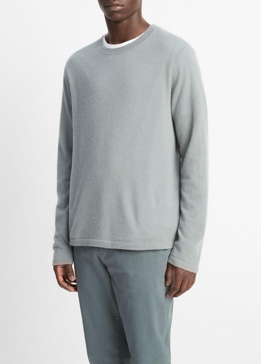 Cashmere-Silk Crew Neck Sweater