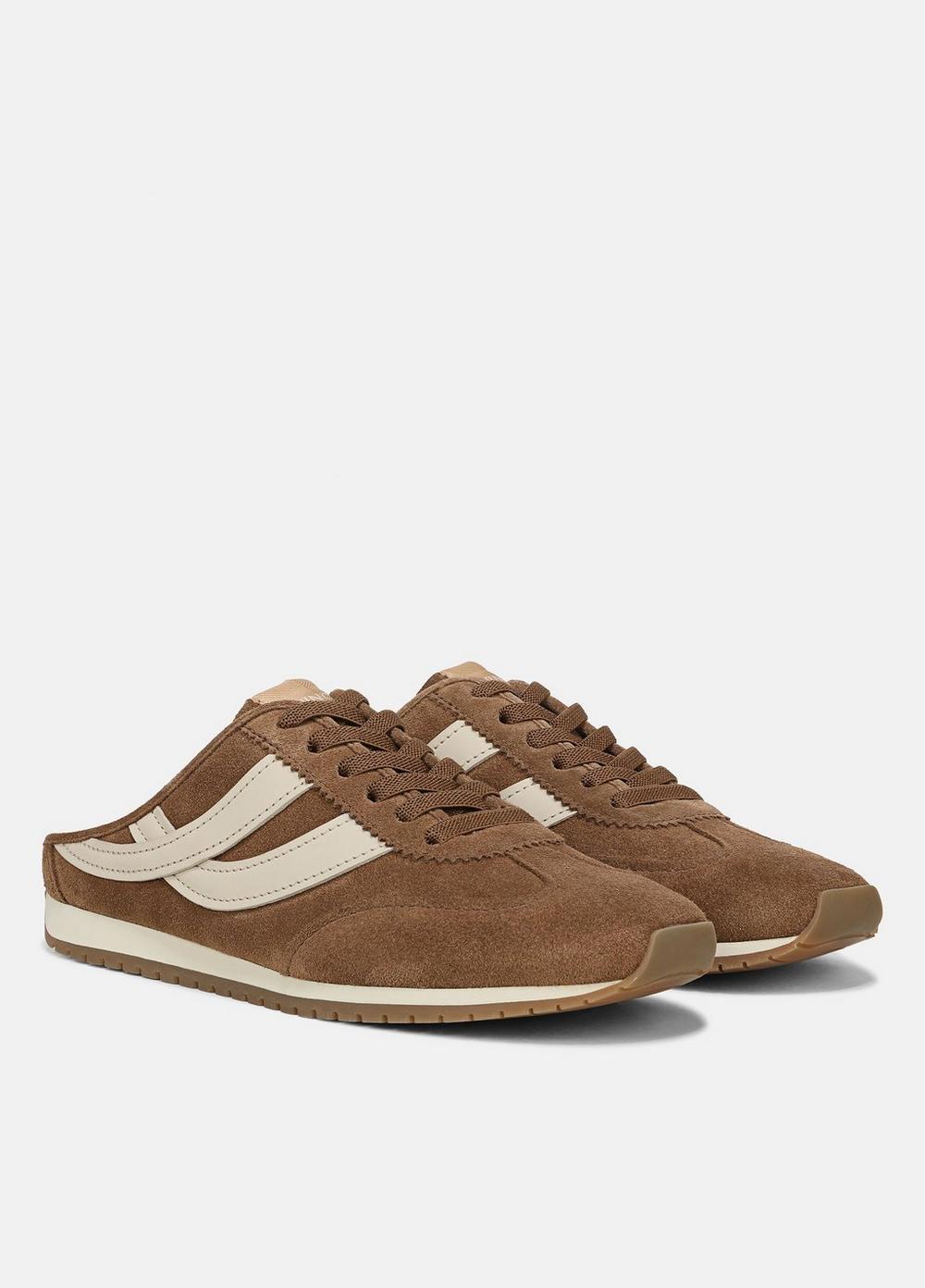 Oasis Suede & Leather Runner Mule
