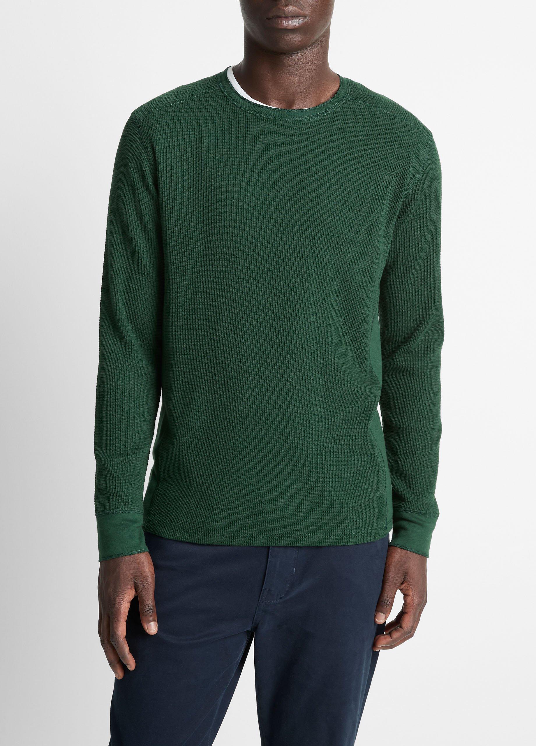 Pima Cotton-Blend Thermal Long-Sleeve T-Shirt