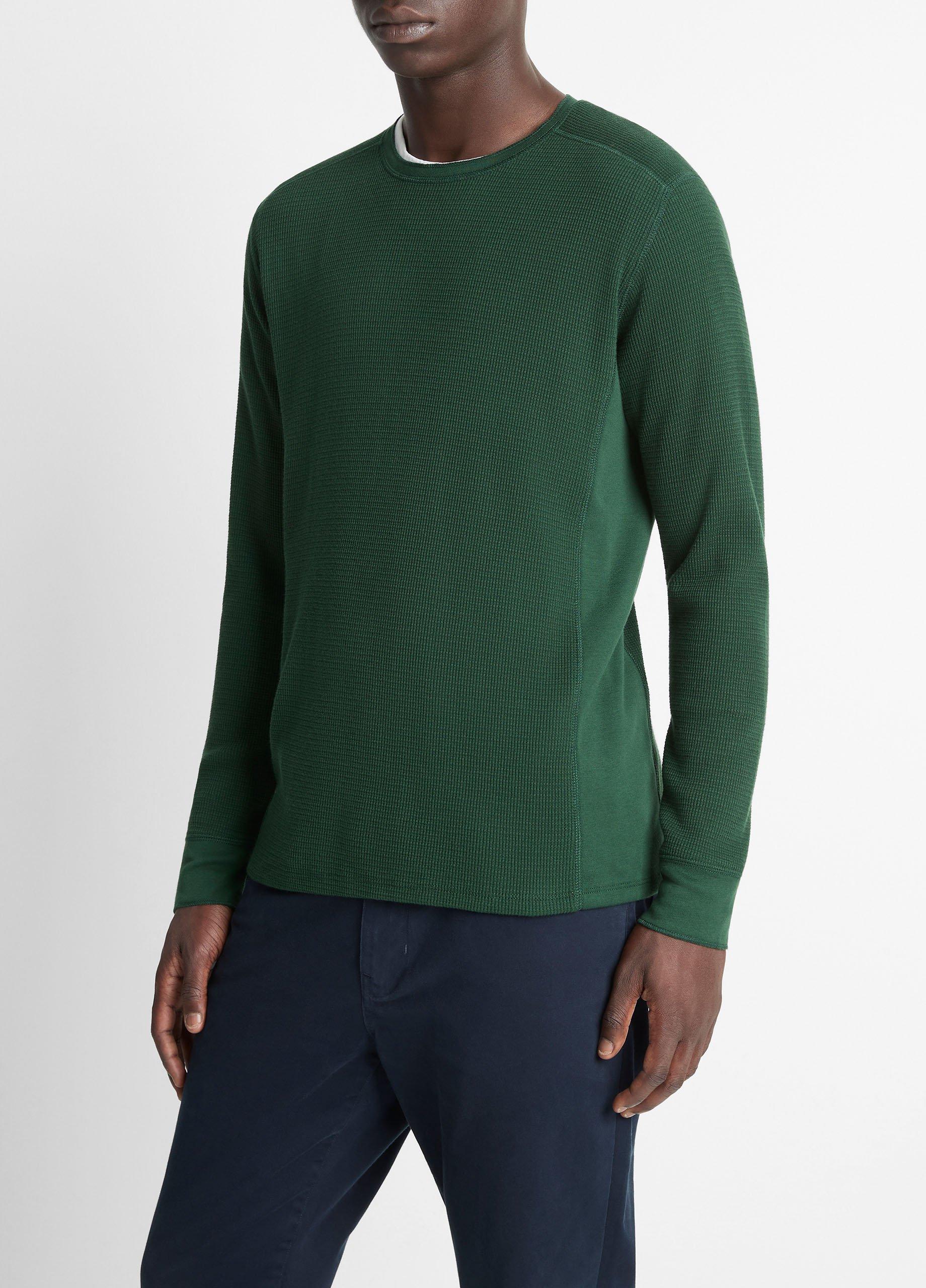 Pima Cotton-Blend Thermal Long-Sleeve T-Shirt