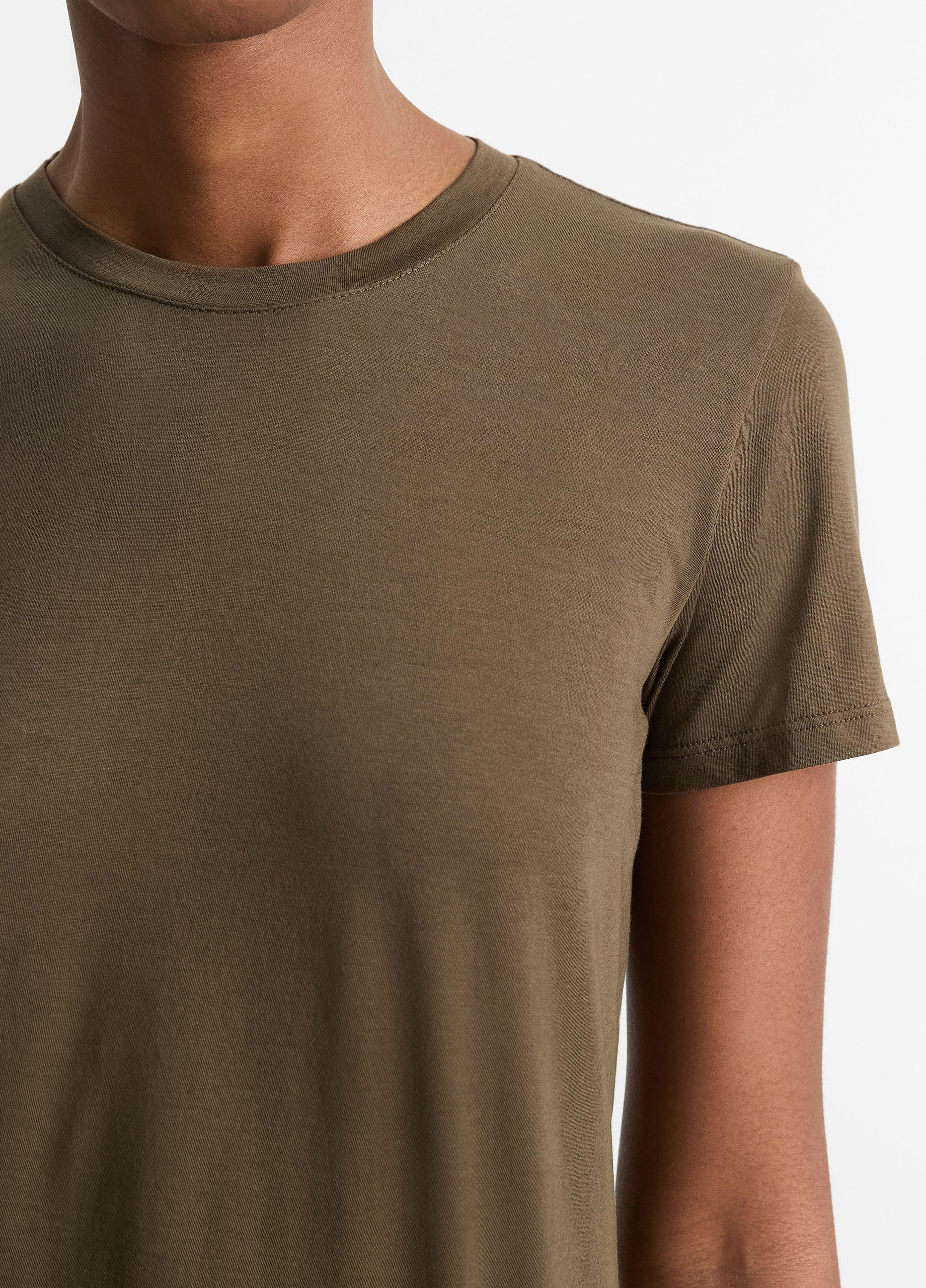 Essential Pima Cotton Crew Neck T-Shirt