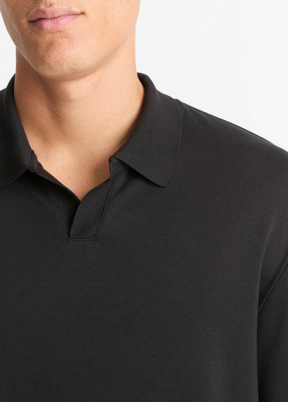 Milano Pima Cotton-Blend Johnny-Collar Shirt