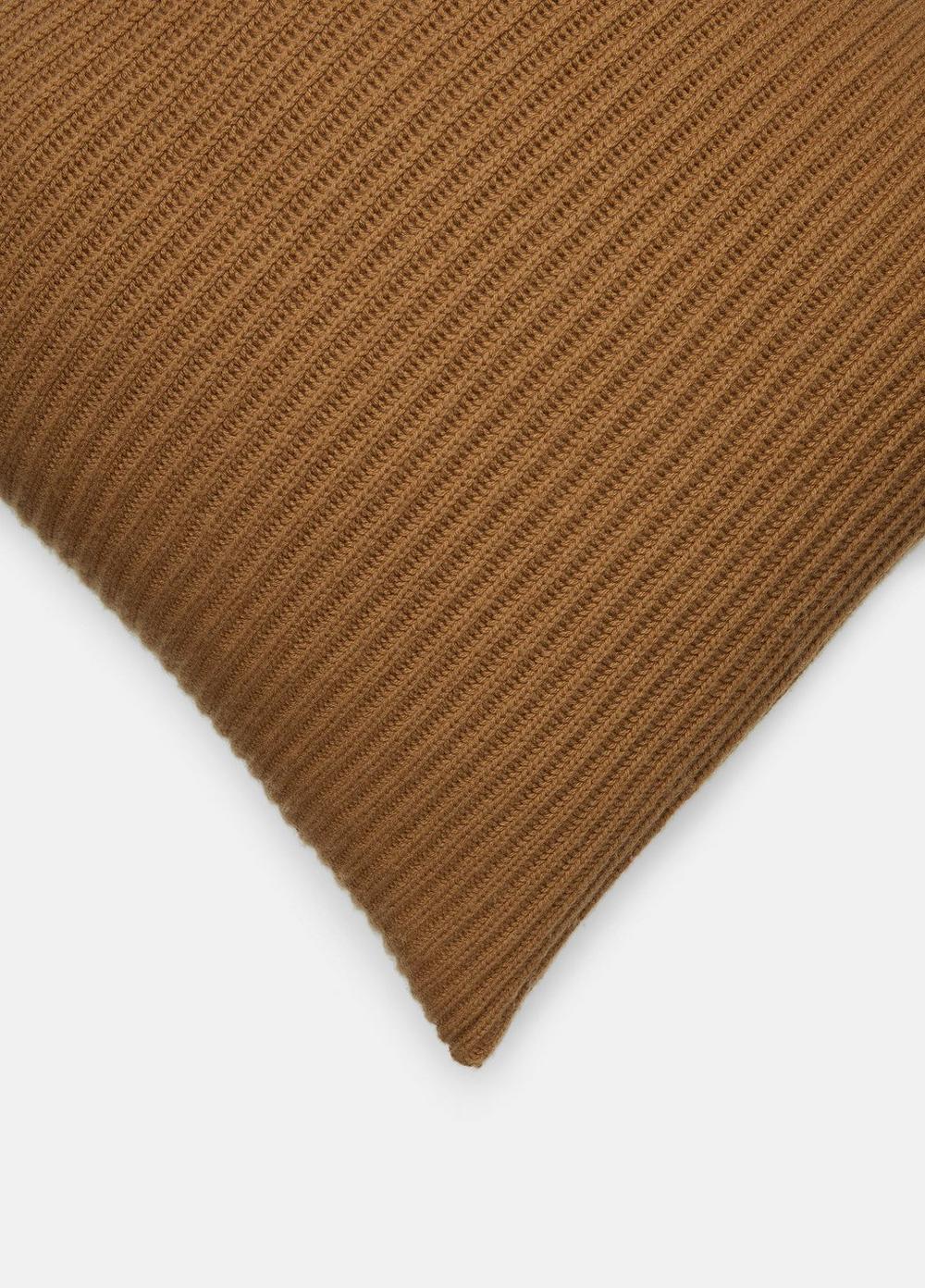 Wool and Cashmere Cardigan-Stitch Pillow