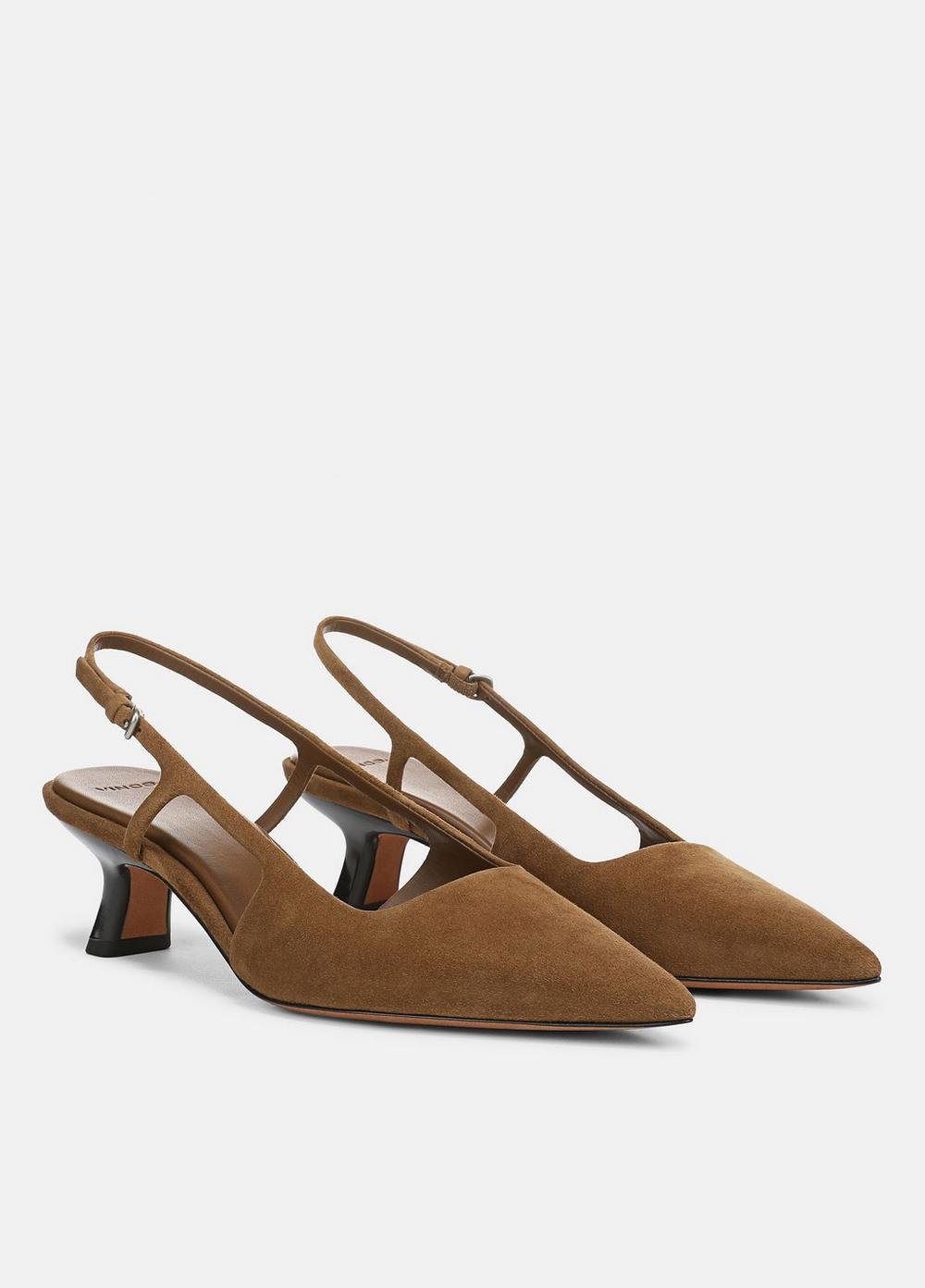 Bianca Suede Slingback Heel