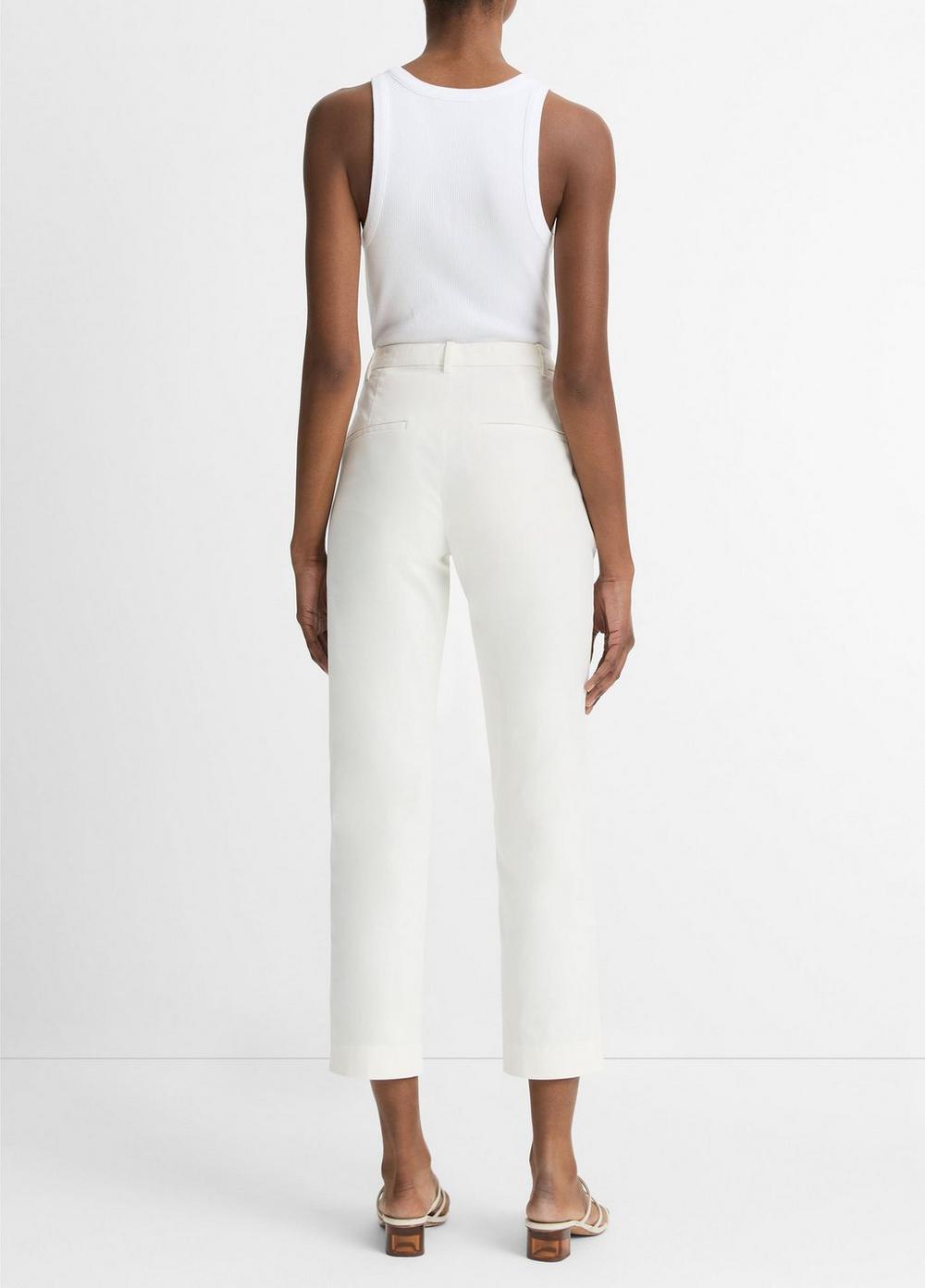 Mid-Rise Italian Stretch-Cotton Chino Pant - Vince
