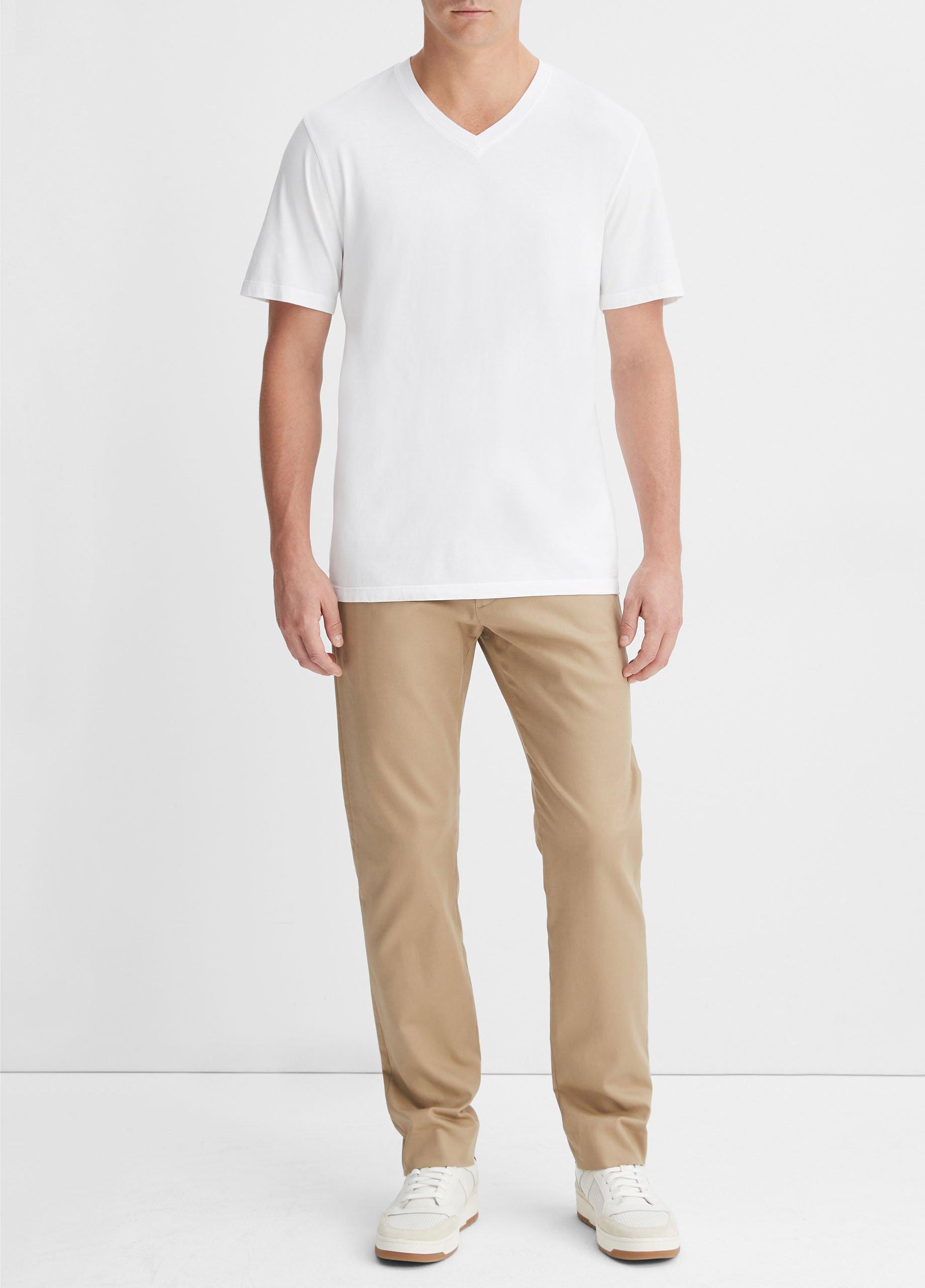 Garment Dye Short Sleeve V-Neck T-Shirt