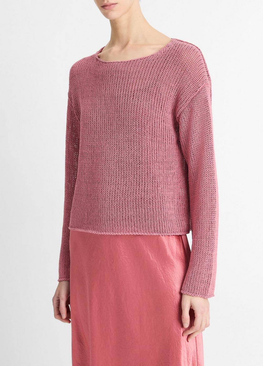 Italian Coated Cotton-Blend Sweater