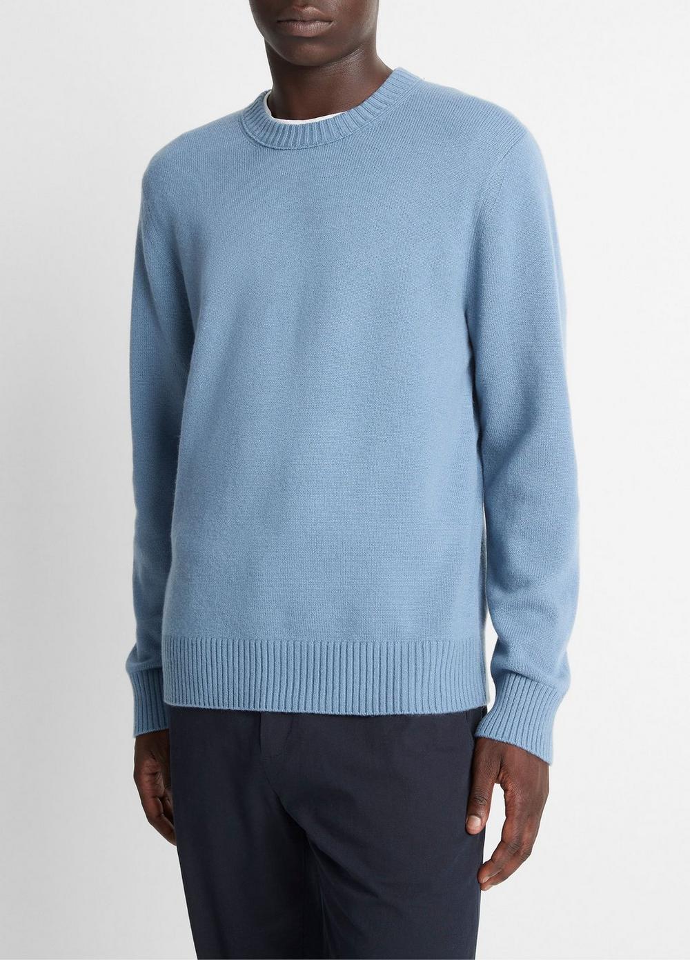 Wool-Cashmere Crew Neck Sweater