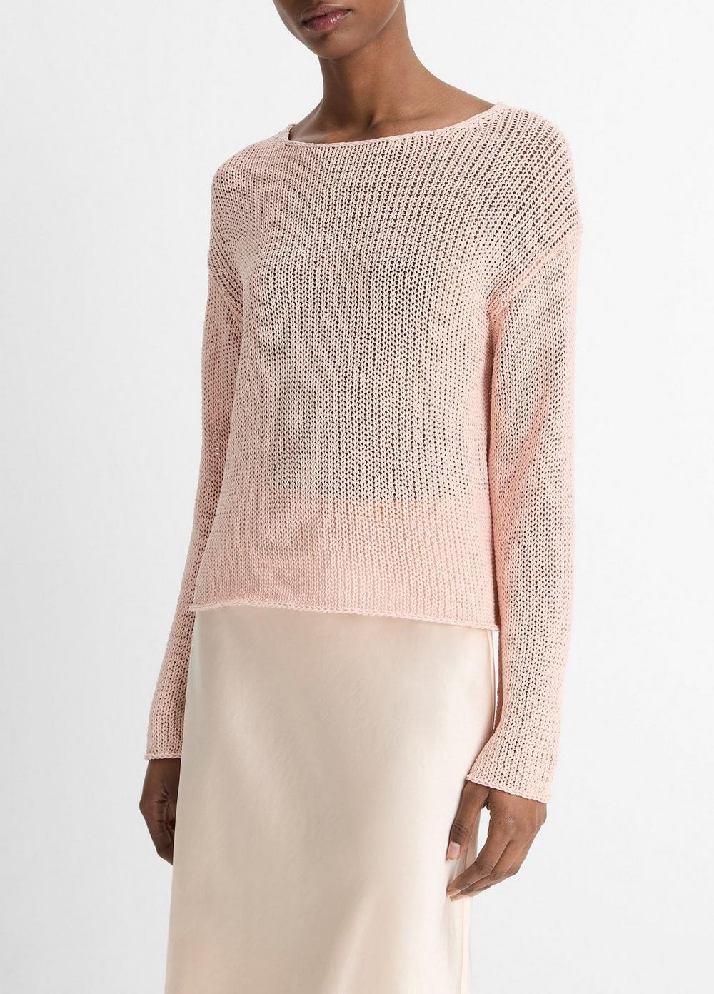 Italian Coated Cotton-Blend Sweater