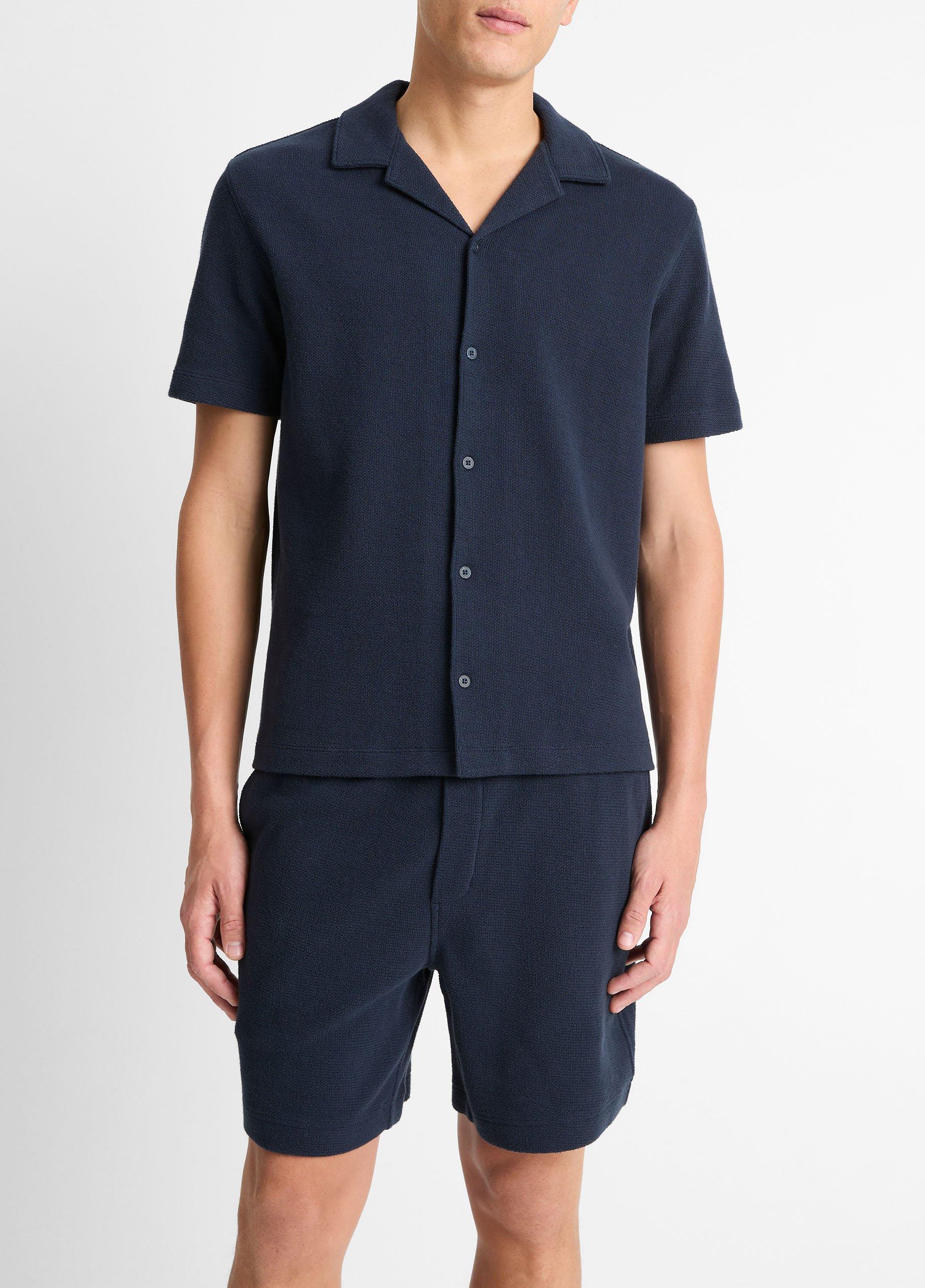 Cotton BouclÃ© Cabana Shirt