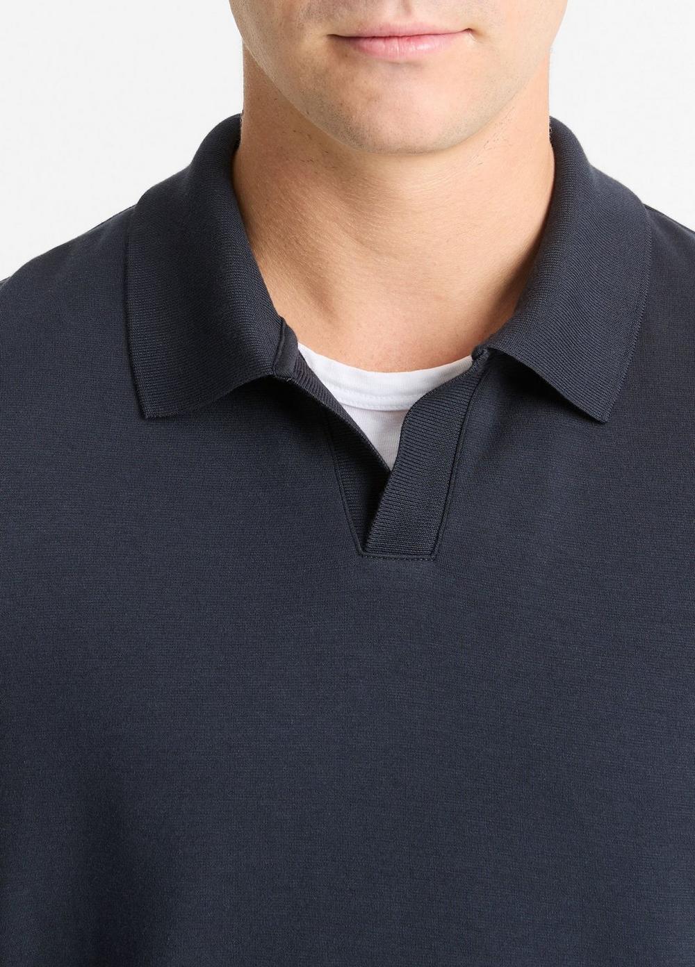 Milano Pima Cotton-Blend Johnny-Collar Shirt