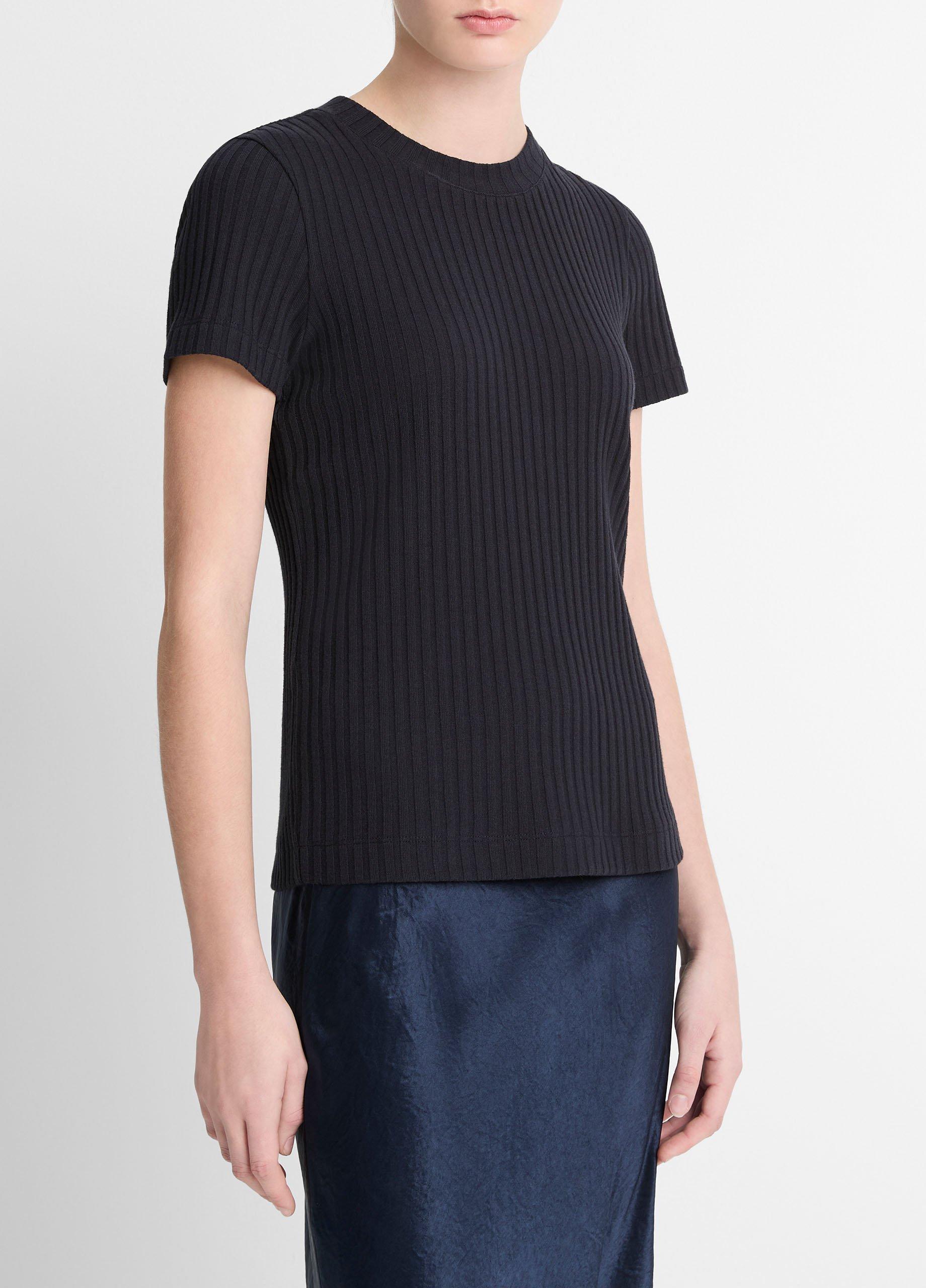 Ribbed Cotton-Blend Top