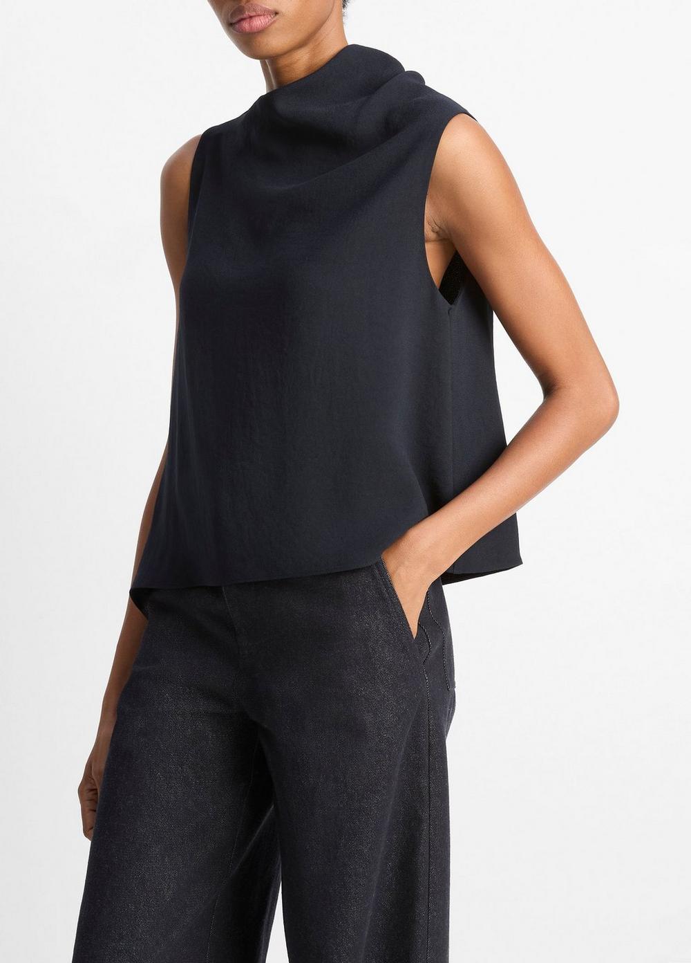 Asymmetrical Draped A-Line Top